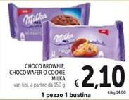 Offerta per Milka - Choco Brownie, Choco Wafer O Cookie a 2,1€ in Spazio Conad