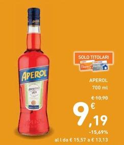 Offerta per Aperol - 700 Ml a 9,19€ in Spazio Conad