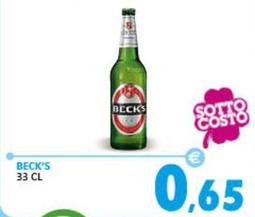 Offerta per Becks - Birra a 0,65€ in Rosa Cash