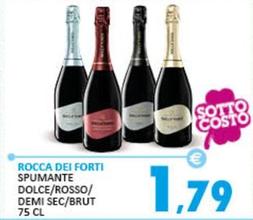 Offerta per Rocca Dei Forti - Spumante Dolce a 1,79€ in Rosa Cash