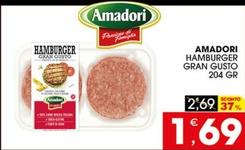 Offerta per Amadori - Hamburger Gran Gusto a 1,69€ in Mercati di Città