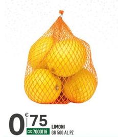 Offerta per Limoni a 0,75€ in Tutto Risparmio Cash&Carry