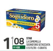 Offerta per Star - La Camomilla Sognid'oro Setacciata a 1,08€ in Tutto Risparmio Cash&Carry