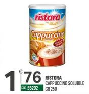 Offerta per Ristora - Cappuccino Solubile a 1,76€ in Tutto Risparmio Cash&Carry