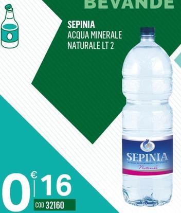 Offerta per Sepinia - Acqua Minerale Naturale a 0,16€ in Tutto Risparmio Cash&Carry