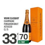 Offerta per Veuve Clicquot - Champagne Ponsardin Brut Astuccio a 33,7€ in Tutto Risparmio Cash&Carry