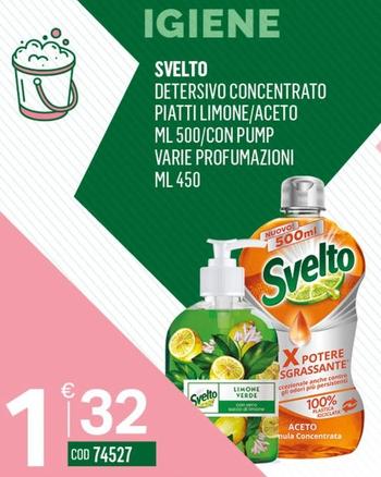 Offerta per Svelto - Detersivo Concentrato Piatti Limone a 1,32€ in Tutto Risparmio Cash&Carry