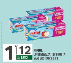 Offerta per Nipiol - Omogeneizzati Di Frutta a 1,12€ in Tutto Risparmio Cash&Carry