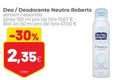 Offerta per Neutro Roberts - Deodorante a 2,35€ in Coop