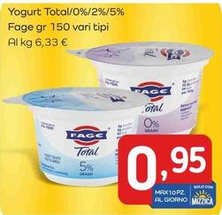 Offerta per Fage - Yogurt Total/0%/2%/5% a 0,95€ in Famila Market