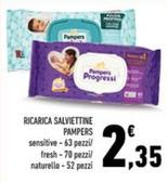 Offerta per Pampers - Ricarica Salviettine a 2,35€ in Conad