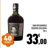 Offerta per Diplomatico - Rum Reserva Esclusiva a 33€ in Conad