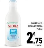 Offerta per Nidra - Bagno Latte Idratante a 2,75€ in Conad
