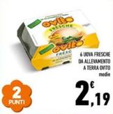 Offerta per Ovito - 6 Uova Fresche Da Allevamento A Terra a 2,19€ in Conad