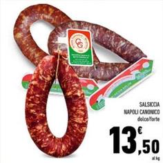Offerta per Canonico - Salsiccia Napoli a 13,5€ in Conad
