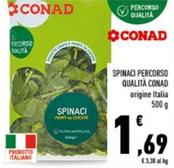 Offerta per Conad - Spinaci Percorso Qualità a 1,69€ in Conad
