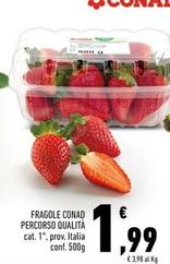 Offerta per  Conad - Fragole Percorso Qualità  a 1,99€ in Conad