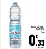 Offerta per Sant'anna - Acqua Naturale a 0,33€ in Conad