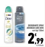 Offerta per Dove - Deodorante Spray Advanced Care a 2,99€ in Conad
