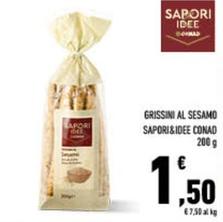 Offerta per Conad - Grissini Al Sesamo Sapori&Idee a 1,5€ in Conad City