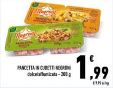 Offerta per Negroni - Pancetta In Cubetti a 1,99€ in Conad City