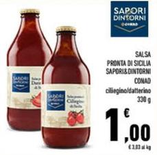 Offerta per Conad - Salsa Pronta Di Sicilia Sapori&Dintorni Ciliegino a 1€ in Conad City