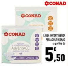 Offerta per Conad - Linea Incontinenza Per Adulti a 5,5€ in Conad City