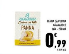 Offerta per Granarolo - Panna Panna Da Cucina a 0,99€ in Conad City