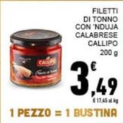 Offerta per Callipo - Filetti Di Tonno Con 'Nduja Calabrese a 3,49€ in Conad City