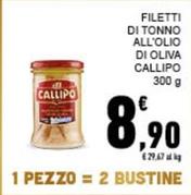 Offerta per Callipo - Filetti Di Tonno All'Olio Di Oliva a 8,9€ in Conad City
