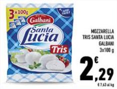 Offerta per Galbani - Mozzarella Tris Santa Lucia a 2,29€ in Conad City