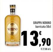 Offerta per Nonino - Grappa a 13,9€ in Conad City