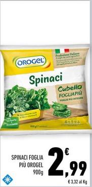 Offerta per Orogel - Spinaci Foglia Più a 2,99€ in Conad City