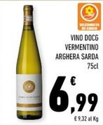 Offerta per Arghera Sarda - Vino DOCG Vermentino  a 6,99€ in Conad City