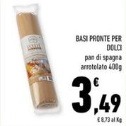 Offerta per Basi Pronte Per Dolci Pan Di Spagna Arrotolato a 3,49€ in Conad City