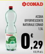Offerta per Conad - Acqua Effervescente Naturale a 0,29€ in Conad City