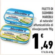 Offerta per Mareblu - Filetti Di Sgombro a 1,49€ in Conad City