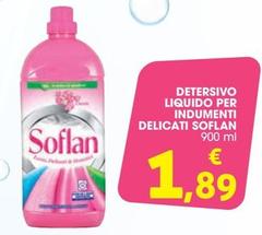 Offerta per Soflan - Detersivo Liquido Per Indumenti Delicati a 1,89€ in Conad