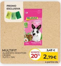 Offerta per Multifit - Alimento Roditori Gr.800 Tutti I Tipi a 2,79€ in Arcaplanet
