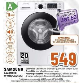 Offerta per Samsung - Lavatrice WW11BGA046AT  a 549€ in Expert
