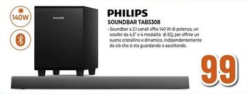 Offerta per Philips - Soundbar TAB5308 a 99€ in Expert