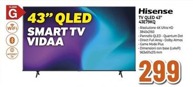 Offerta per Hisense - Tv Qled 43" 43E79KQ a 299€ in Expert