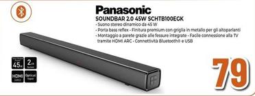 Offerta per Panasonic - Soundbar 2.0 45W SCHTB100EGK a 79€ in Expert