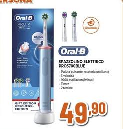 Offerta per Oral B - Spazzolino Elettrico PRO3700BLUE a 49,9€ in Expert