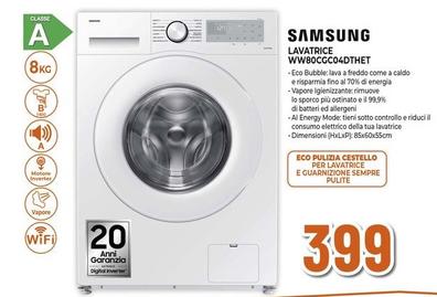 Offerta per Samsung - Lavatrice WW80CGC04DTHET a 399€ in Expert