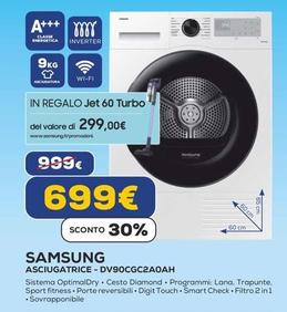 Offerta per Samsung - Asciugatrice-DV90CC2A0AH a 699€ in Euronics