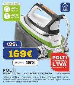 Offerta per Polti - Ferro Caldaia-Vaporella VI50 20 a 169€ in Euronics