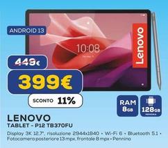 Offerta per Lenovo - Tablet P12 TB370FU a 399€ in Euronics