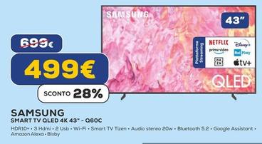 Offerta per Samsung - Smart Tv Qled 4k 43" Q60C a 499€ in Euronics