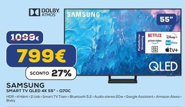 Offerta per Samsung - Smart Tv Qled 4k 55" Q70C a 799€ in Euronics